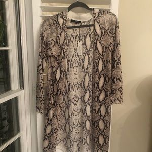 Vici dolls snake print cardigan